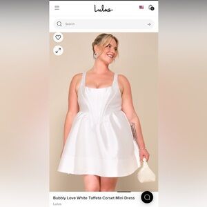 Lulus White Bubble Mini Dress 🤍